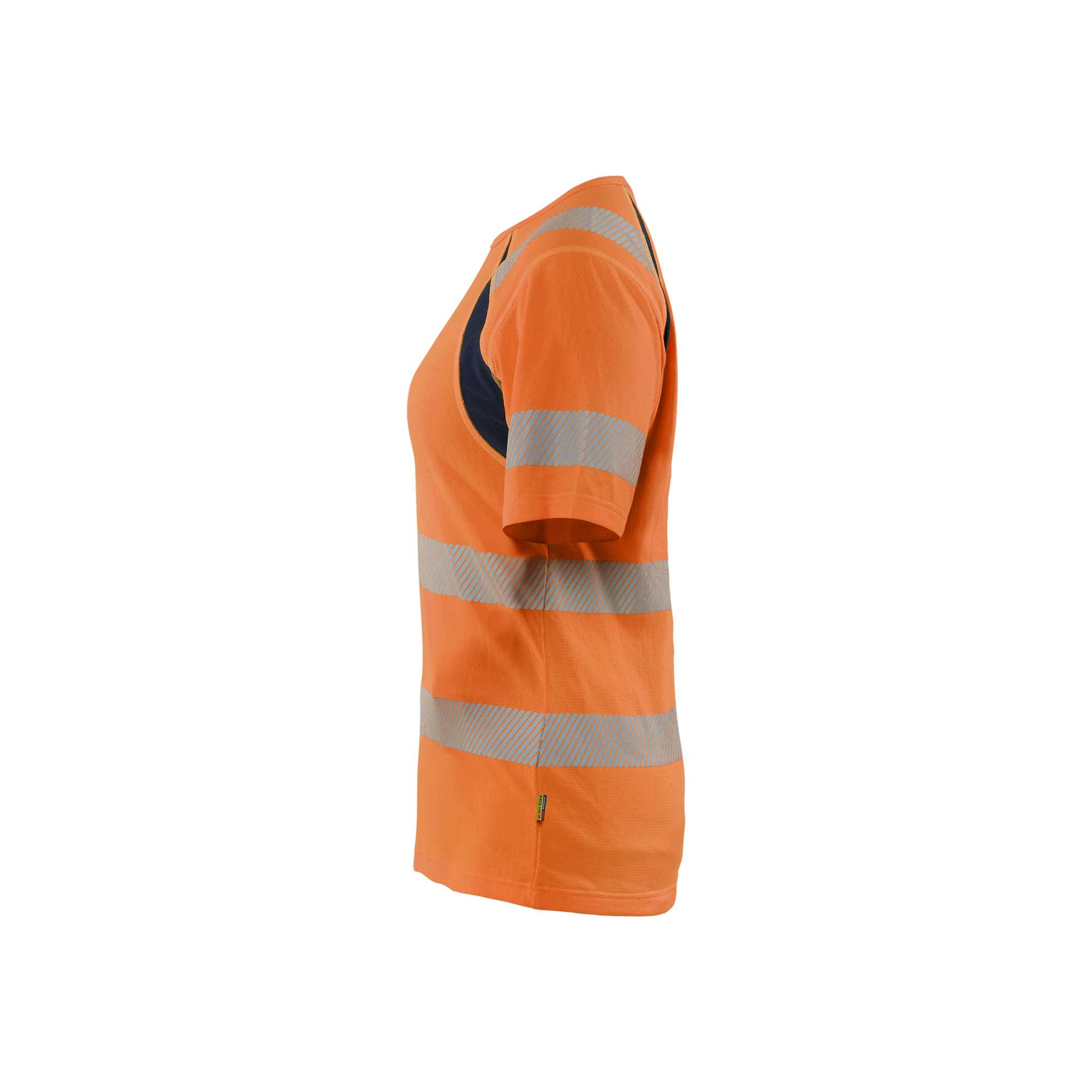 BLAKLADER 35032537 Women’s Hi Vis T shirt Hi Vis Reflective Short Sleeve Work T-Shirt WOMEN - Moisture Wicking